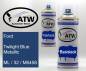 Preview: Ford, Twilight Blue Metallic, ML / 32 / M6458: 400ml Sprühdose + 400ml Klarlack - Set, von ATW Autoteile West.